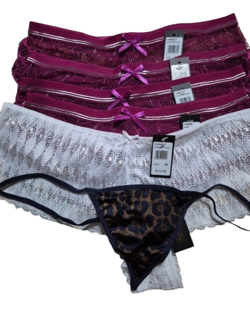 NWT Frederick's Of Hollywood Size 1X Panty Lot Lace